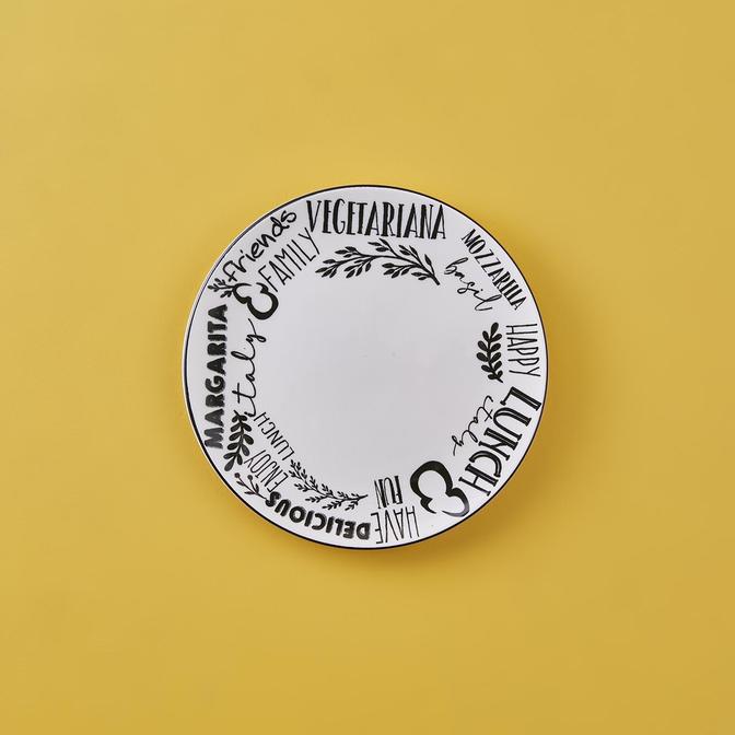 Margarita Pizza Tabağı Beyaz (19 cm)