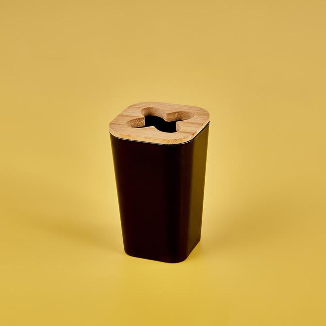 Hexa Diş Fırçalık Siyah (7x7x12 cm)