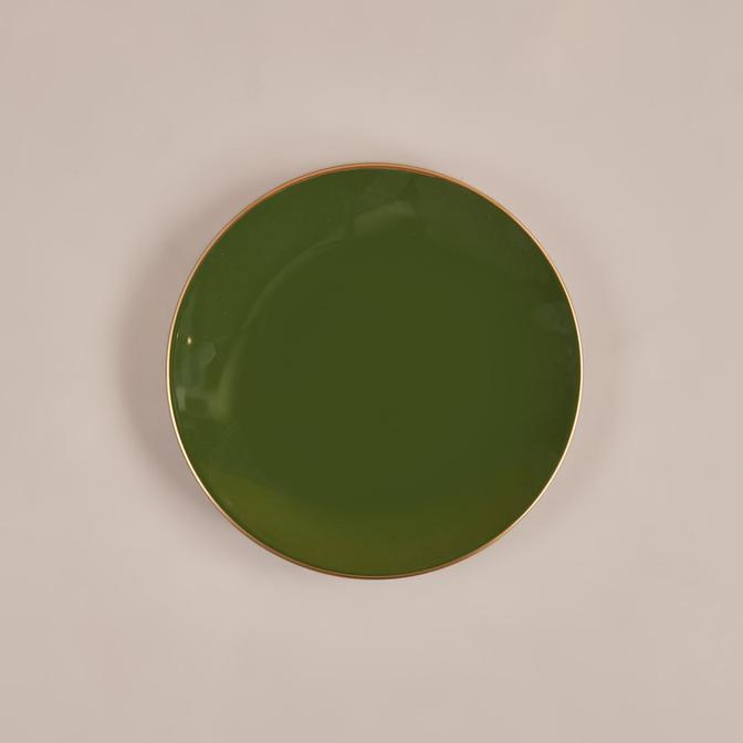 Allure Seramik Servis Tabağı Yeşil (26 cm)