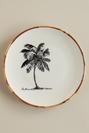  Palm Bamboo Stoneware 8 Parça 2 Kişilik Yemek Takımı Beyaz