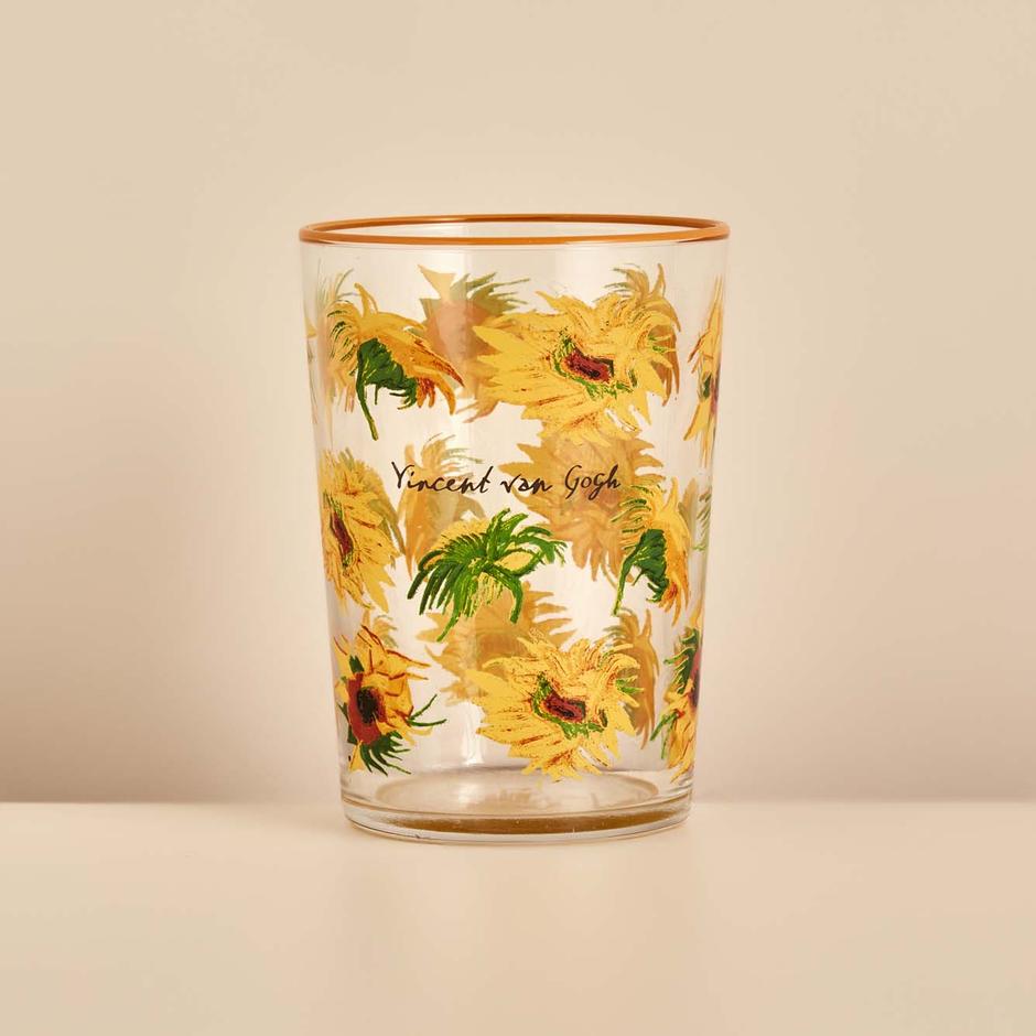 Van Gogh Sunflowers 4'lü Meşrubat Bardağı Seti